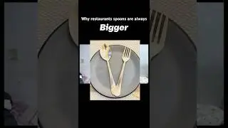 Day 10/365 Restaurants psychology behind spoons? #ux #trending #restaurant #psychology #design #ui