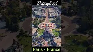 Disneyland | Paris - France #googleearth #shorts #travel #map #france #disney #paris
