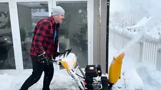 Watch The Stiga ST-5262-P Snow Blower Clear a Mountain of Snow Fast!
