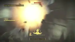 Raider eats cannonball and does a back flip - fallout 4
