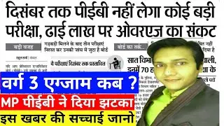 MP पीईबी बुरी खबर | MPPEB NEW UPDATE | MPTET VARG 3 | MPPEB LATEST NEWS TODAY | MP POLICE 2021 NEWS