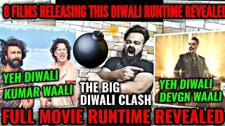 RAM SETU vs THANK GOD | RUN TIME REVEALED | RUNTIME OF 8 FILMS RELEASING THIS DIWALI