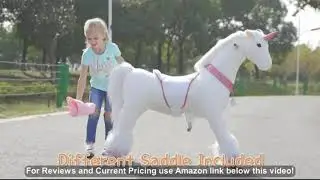 UFREE Ride-on Pony, Walking Horse Toy, Best Birthday Mechanical Horse Gift, Giddy up Riding Hor