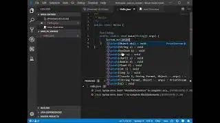 JAVA Learn how to program the Hello World  with VS-Code