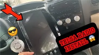 Установка магнитолы Tesla 12.1 на Toyota Tundra