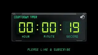 19 SECONDS TIMER - 1080p - COUNTDOWN TIMER