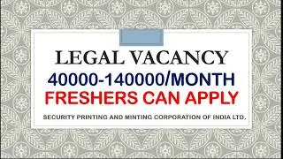 Security Printing and Minting Corporation of India Limited 😍