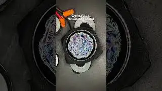 Sound made VISIBLE📸🌀 #cymatics