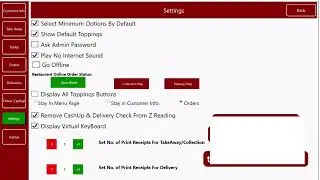 What are the features of POS settings?