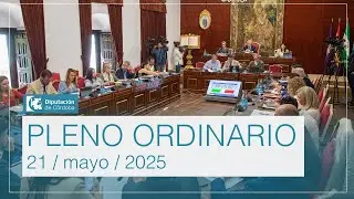 Pleno ordinario de la Diputación de Córdoba | 21 mayo 2025