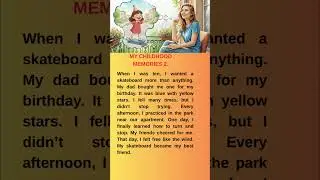 &ldquo;Learn English With Short Story&rdquo; my first skateboard. #esl #readingeanglish #englishstory
