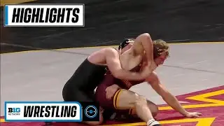 197 LBS: # 3 Jacob Warner (Iowa) vs. Garrett Joles (Minnesota) | 2021 B1G Wrestling
