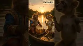 🐒 Monkey King & Baby Camel&rsquo;s Sunset Dance | Funniest Animal Friendship Ever 😂🌅 #monkey #viralvideo