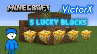 MINECRAFT 5 LUCKY BLOCKS RETO I VictorX I #minecraft