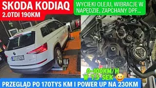 SKODA KODIAQ 2 0TDI 190KM - Duży przegląd po 170tys + Stage1 i odmulenie DQ500 = 0-100km/h w 7.5sek