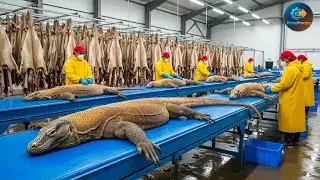 Inside the Komodo Dragon Leather Factory &ndash; Million Dollar Products Made from Komodo Dragon Leather