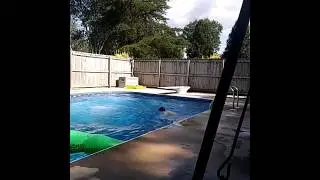 Stunts at pool made by Ben Sutton and ken ledbetter
