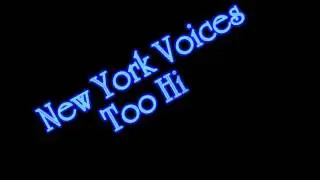 New York Voices - Too High