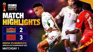 African Cup of Nations U20: Kenya Vs Morocco | Match Highlights 2025