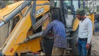 JCB 3dx  backhoeloader front wheel bearings fitting work / by Bombay Jcb Garage