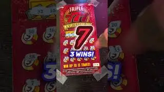 WINS WINS ON $10 TRIPLE 777 TICKET! #lottery #winners #shorts