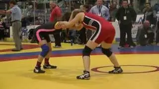 20140306151155 OFSAA 2014 FW 44kg Augusta Eve (Hillcrest HS) vs Regina Martinez (Patrick Fogerty)