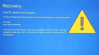 Ошибка BCD 0xc0000098. Компьютер не загружается! Файл конфигурации загрузки содержит неверную инф...