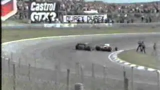 James Hunt and Mario Andretti crash