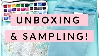 NEW Unboxing and Sampling Diamond Press Watercolor Kit