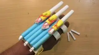 How to Make a Paper Gun that Shoots (Assassins Creed Hidden Gun ) - Easy  Paper Arm Gun Tutorials
