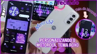 🟣 COMO PERSONALIZAR o seu MOTOROLA ! Tema ROXO 💜