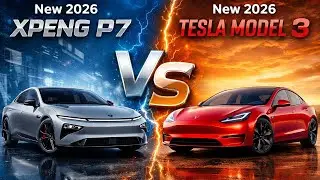 New Xpeng P7 2026 Vs Tesla Model 3 2026 Stylish electric sports sedan Comparison details
