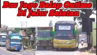 Bus Jago Balap Di Jalan Jalur Selatan - Bus Budiman
