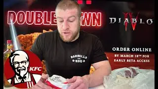 Food Review of the KFC and Diablo IV Partnered Diablo Double Down Chicken Sandwich