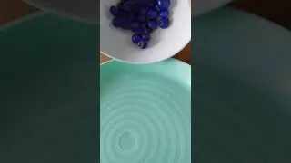 Blueberry lily's #shortsfeed #asmrsounds #beads #bluegem #soundeffects #droppinggems