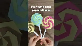 How to make paper lollipops? DIY lollipop