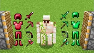 new ruby items + iron golem + new emerald items = ???