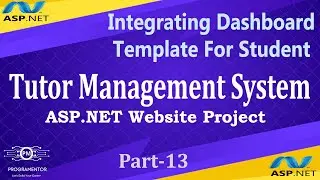 13 | Tutor Management System ASP.NET Project | Integrating Dashboard Template For Student Hindi/Urdu