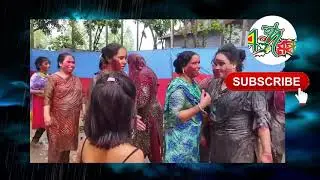 Bath with Mud, Bengali Marriage, Indian Marriage, women with man wrestling, Playing With mud & bath