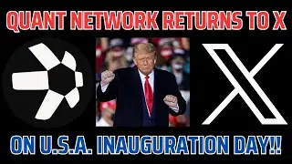 🚨🚨QUANT NETWORK RETURNS TO TWITTER!! OFFICIAL BUSINESS ACCOUNT GOLD CERTIFIED ON INAUGURATION DAY!🚨🚨