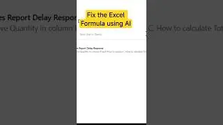 Don&rsquo;t Remember Excel Formula? Use AI in Seconds