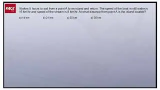 Boats and Streams - Quantitative Aptitude - Question 3