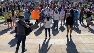 #NoKings line dance with @WorkingFamilies & @indivisibleeastbay8017 