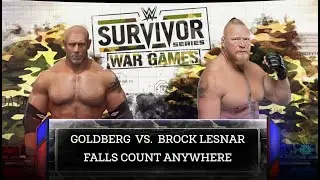 Survivor Series Nostalgia 🔥 Goldberg vs Brock Lesnar | WWE 2K24