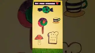 #diy FOOD STICKERS 😋