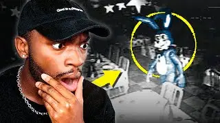 Security camera detected motion but NO ONE was there&hellip;except this&hellip; (FNAF VHS reaction)