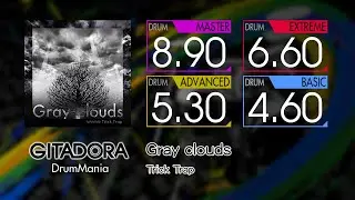 【GITADORA】 Gray clouds (MASTER ~ BASIC) Drum