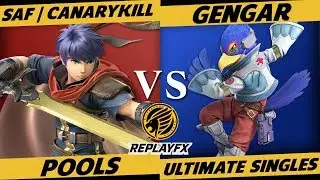 ReplayFX Smash Ultimate B1 Pools: CanaryKill (Ike) vs. Gengar (Falco & Lucina)