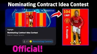 Finally Cristiano Ronaldo🔥 Upcoming New Nominating Contract Idea Contest in eFootball 2026, Official