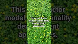 Personality development . Five factor model. FFM #psychologyfacts